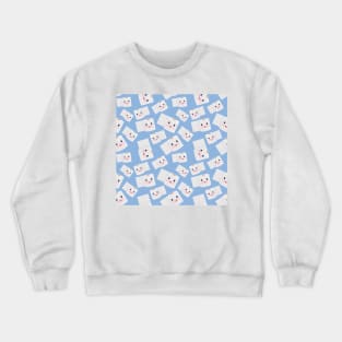 Funny toilet paper (pattern) Crewneck Sweatshirt